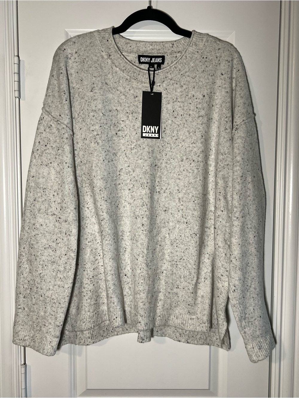 Dkny Heather Gray Crewneck Sweater